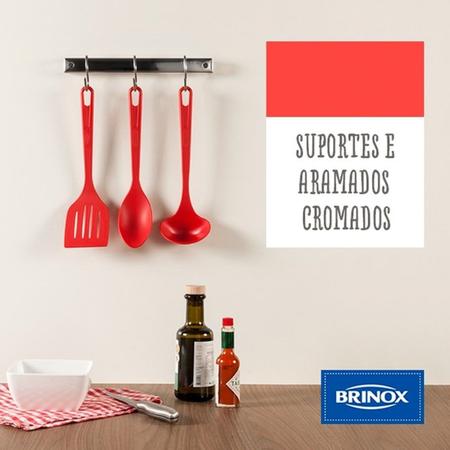 Imagem de Suporte Organizador Cozinha Em Barra Brinox 25cm Aço Inox