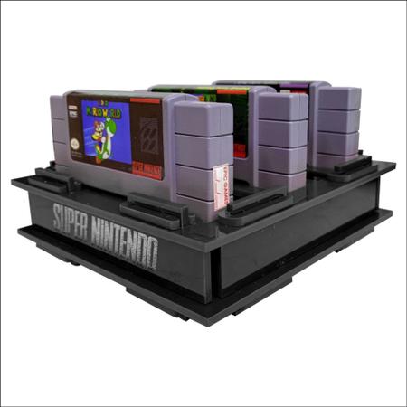 Imagem de Suporte para 05 cartucho Super Nintendo padrão Americano - Fita Super Nintendo