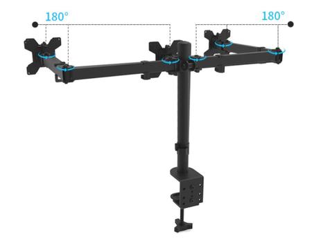 Imagem de Suporte Para 3 Monitores 13'' 27'' Vesa 75/100 Gn083