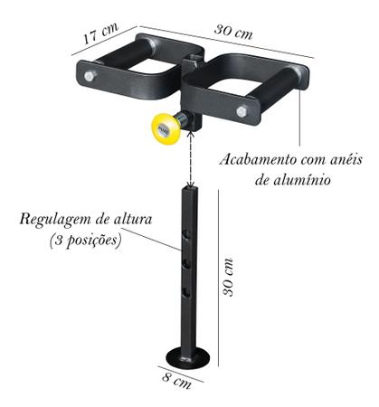 Suporte De Anilhas Para Agachamento Sumô Treino Musculação Em Casa e  Academia com Mosquetão, Magalu Empresas