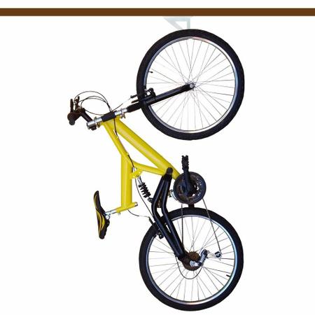 Imagem de Suporte Para Bicicleta Parede Teto Aço Carbono