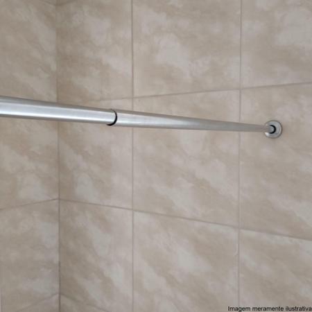 Imagem de Suporte Para Cortina De Banheiro Varão Extensível 85 a 135cm - Jackwal