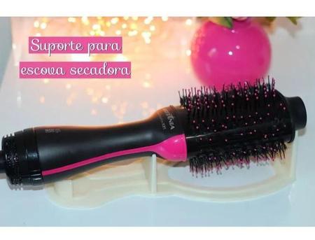 Imagem de Suporte para Escova Secadora cabelo Bela Nuvem rosa, natural, preto