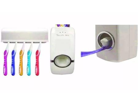 Imagem de Suporte Para Escovas e Dispenser Creme Dental Automático