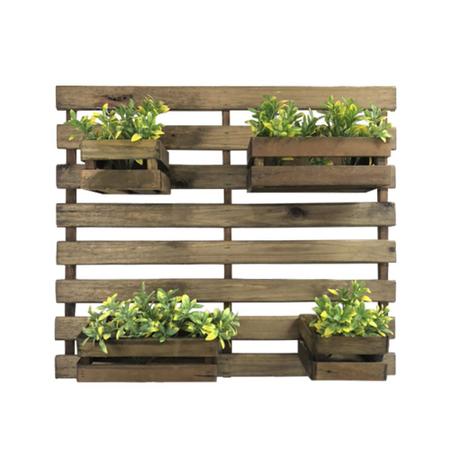 Imagem de Suporte para Flores e Plantas Vertical Madeira  80x90 Imbuia Claro