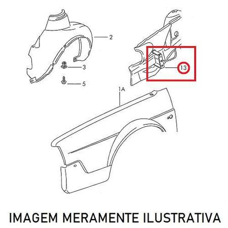 Imagem de Suporte Para-lama Esquerdo Santana de 1992 a 2006 3258213691