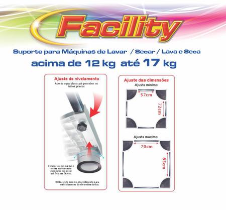 Imagem de Suporte Para Máquinas De Lavar Até 17Kg Branco Quality