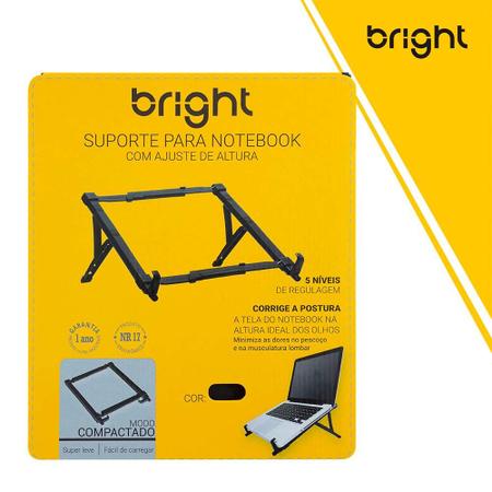 Imagem de Suporte para Notebook Bright, Altura Ajustável - AC578