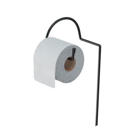 Imagem de Suporte para papel higienico com lixeira branca linha black