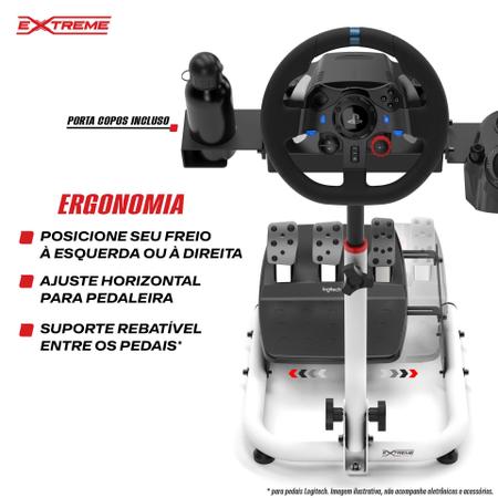 Suporte Para Volante Cockpit Simulador SPRO Logitech G27,G29,G920,G923,  Fanatec, Thrustmaster - Extreme Simracing - Controle Simulador - Magazine  Luiza