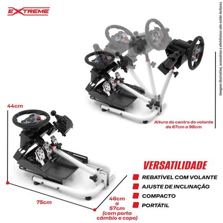 Suporte Para Volante Cockpit Simulador SPRO Logitech G27,G29,G920,G923,  Fanatec, Thrustmaster, Magalu Empresas