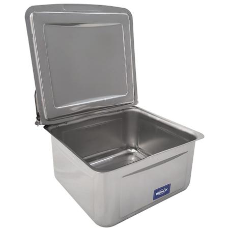 Imagem de Suporte Porta Sal Saleiro Inox Brinox De Parede Ou Bancada