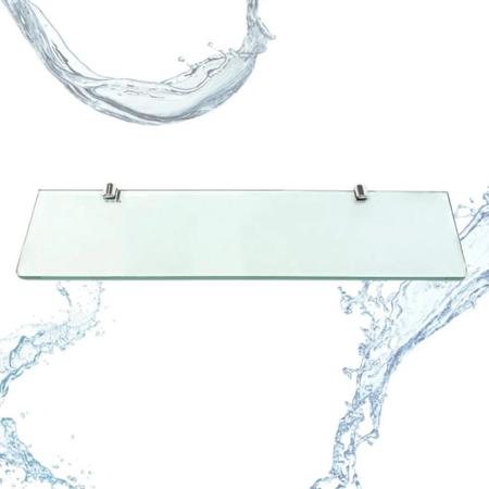 Imagem de Suporte porta shampoo para banheiro vogue luxo em vidro