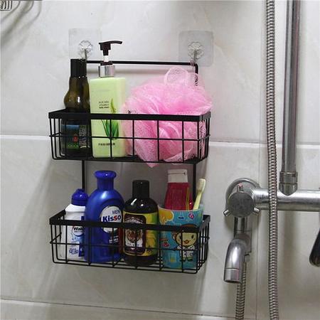 Imagem de Suporte Porta Shampoo Sabonete Pendurar Box Banheiro Duplo