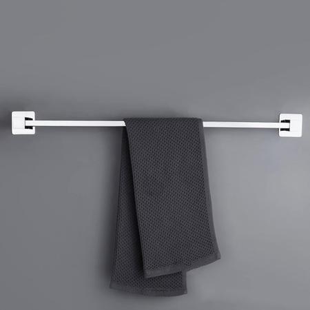 Imagem de Suporte Porta toalha de Barra - Quadrado Cromado Inox 60 cm Molon