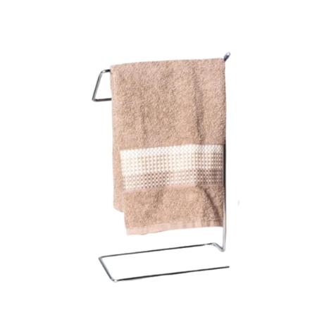 Suporte porta-toalha simples para bancada cromado 35cm - STOLF Imagem de Suporte porta-toalha simples para bancada cromado 35cm