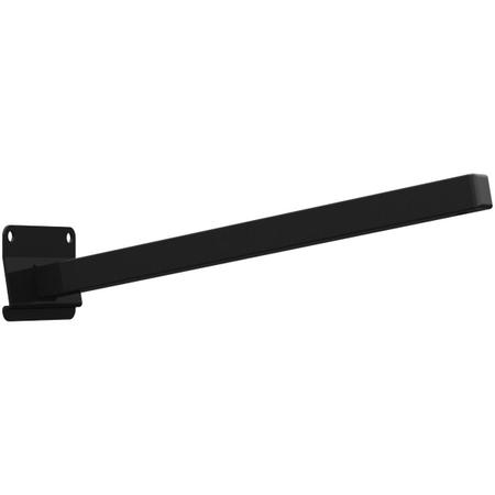 Imagem de Suporte Refletor Inclinado Parede Braço 30 Cm Preto