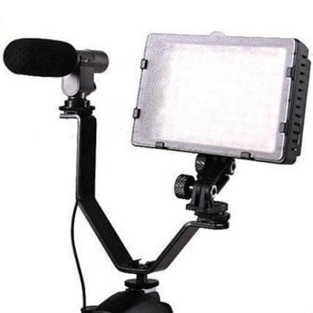 Imagem de Suporte Triplo De Sapata Universal Flashes, Monitores E Leds