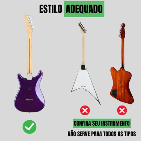 Imagem de Suporte Violao Chao Guitarra C/ Trava Profissional Dobravel