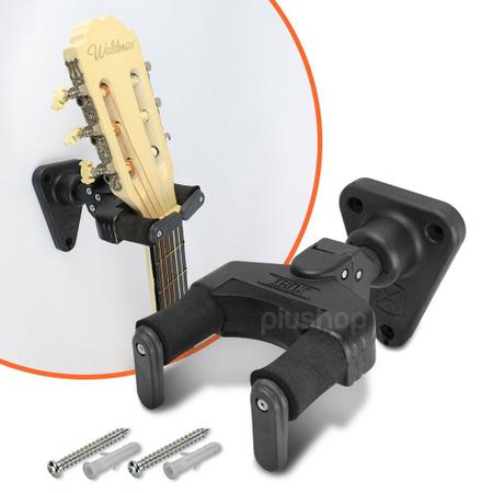 Imagem de Suporte Violão Guitarra Parede C/ Trava Automatica AGS IBOX