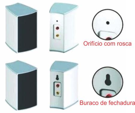 Imagem de Suportes Para Caixas de Home Theater Parede ou Teto Avatron SCH-01T Preto