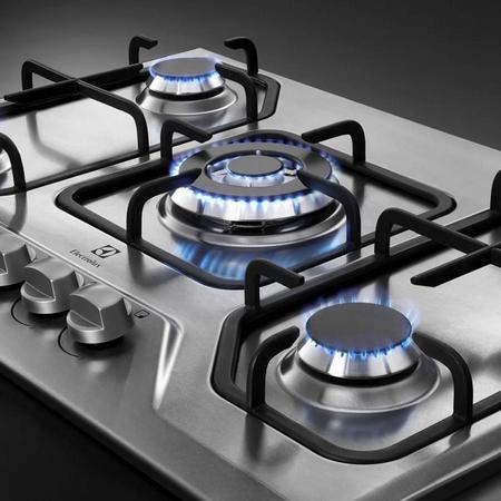 Imagem de SupremeCook Pro: Cooktop à Gás Electrolux 5 Bocas Tripla Chama - Inox, Eficiência Tripla, Versatilidade Bivolt!