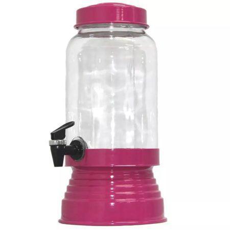 Suqueira de Vidro Com Base em Alumínio 3250 Ml - Pink - Retrofenna Imagem de Suqueira de Vidro Com Base em Alumínio 3250 Ml - Pink