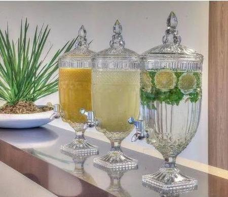 Imagem de Suqueira Dispenser Cristal Água Bebida 4,5L Garbo Glassware
