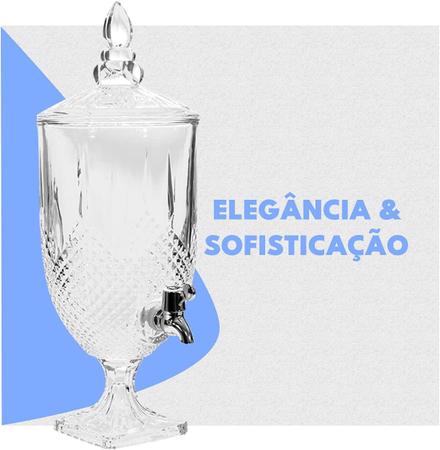 Imagem de Suqueira Imperial Jarra Dispenser 4,9 Litros Vidro Cristal