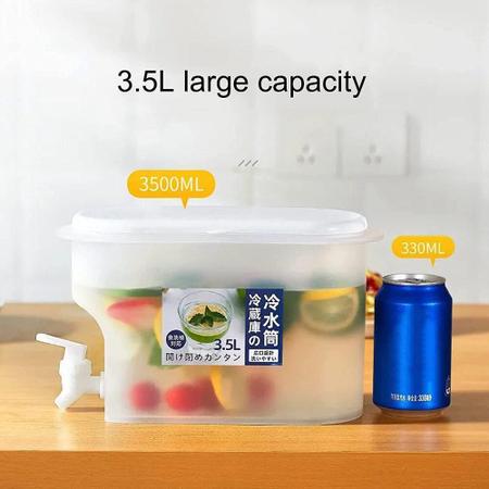 Imagem de Suqueira portatil dispenser de bebidas suco agua camping praia geladeira torneira 3,5l grande 