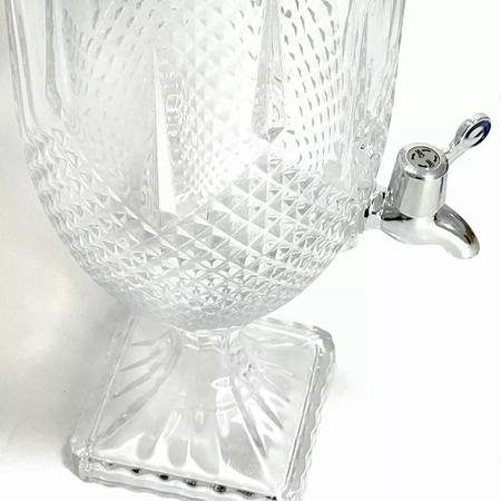 Imagem de Suqueira Vidro Luxo 5L Suco Água Drink Diamante Torneira