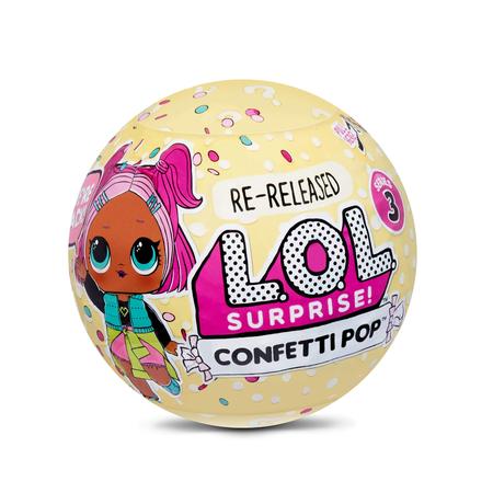 Imagem de Surpresa l.O.L. Confetti Pop 3 Pack Showbaby  3 Bonecas Relançdas Cada uma com 9 Surpr