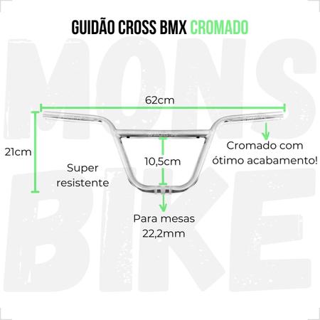 Guidão Moto Bicicleta Suporte Jogo Espuma Parafuso Bike BMX Grau Aro 26  Beach Cross