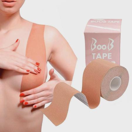Sutiã adesivo de cor nua rolo de fita boob Body Tape para vestidos