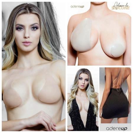 Sutiã Levanta Seios Silicone Unbra Sem Alça Cor:Nude;Tamanho:P