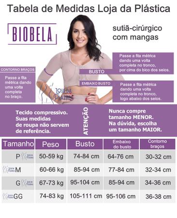 Imagem de Sutiã Cirúrgico Mangas Cirurgia Plástica Lipo Braços Biobela