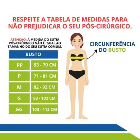 Imagem de Sutiã de Compressão Pós Cirúrgico Mamoplastia sem Costura com Fechamento Frontal.