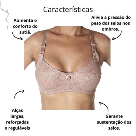 Sutiã Soutien Plus Size Alta Sustentação Reforçado Sem Bojo Detalhes em  Renda Ref 07 - Princesa Catarina - Sutiã - Magazine Luiza