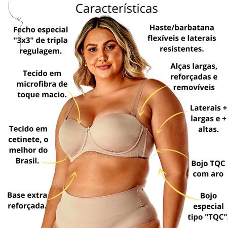 Sutiã Soutien Sutian Com Alça Removível TQC Plus Size Reforçado Alta Sustentação 310736 - Vi Lingerie Imagem de Sutiã Soutien Sutian Com Alça Removível TQC Plus Size Reforçado Alta Sustentação 310736