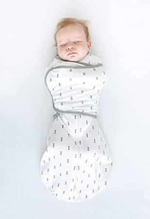 Imagem de SwaddleDesigns 6-way Omni Swaddle Sack com Wrap & Arms Up Sleves & Mitten Cuffs, transição fácil Swaddle, melhor sono para recém-nascidos meninos e meninas, bolinhas esterlinas, pequeno, 0-3 meses