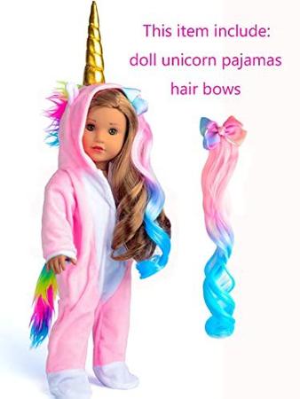 Roupas de boneca de 18 polegadas para bonecas americanas 18 Camo Heart Doll  18 Pijamas PJs com máscara de olho Roupas de boneca cabem 18 polegadas  nossas bonecas de geração - Emily