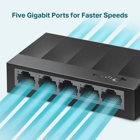 Imagem de Switch Gigabit De Mesa Com 5 Portas LS1005G Tp-Link Bivolt