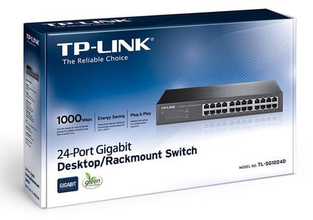 Imagem de Switch TP-Link 24 Portas Gigabit Mesa/Rack TL-SG1024D