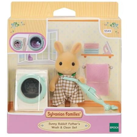 Imagem de Sylvanian Conj. Lavagem e Limpeza Papai Coelho Raio de Sol 5549 P