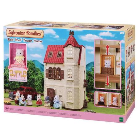 Imagem de Sylvanian Families Casa Com Torre E Telhado Vermelho 5400  Epoch