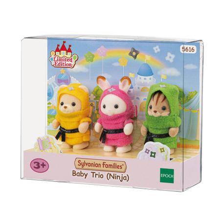 Sylvanian Families Trio Baby Ninja - Epoch 5616 Imagem de Sylvanian Families Trio Baby Ninja - Epoch 5616
