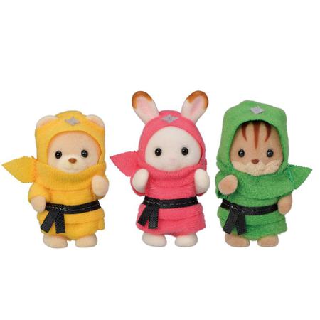 Sylvanian Families Trio Baby Ninja - Epoch 5616 Imagem de Sylvanian Families Trio Baby Ninja - Epoch 5616