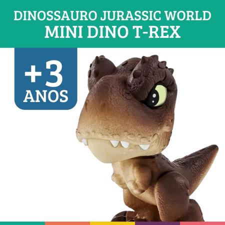 Mini T-Rex Baby Dinos Jurassic World Marrom (3a+) - Pupee