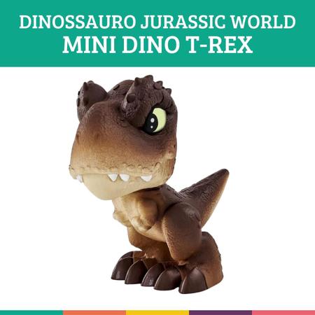 Jurassic World™ Mini T-Rex - Marrom - Mini Baby Dinos - Universal - Loja da  Pupee