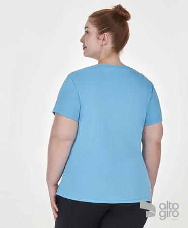 Imagem de T-Shirt Gola V Alongada Plus Alto Giro Azul Intenso